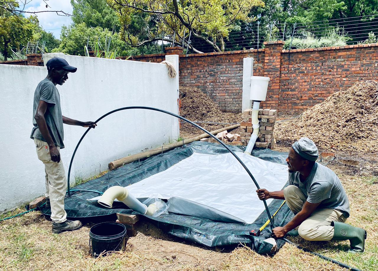 SOUL aquaponics installation Aquaponics installation at CHC Kyalami farm